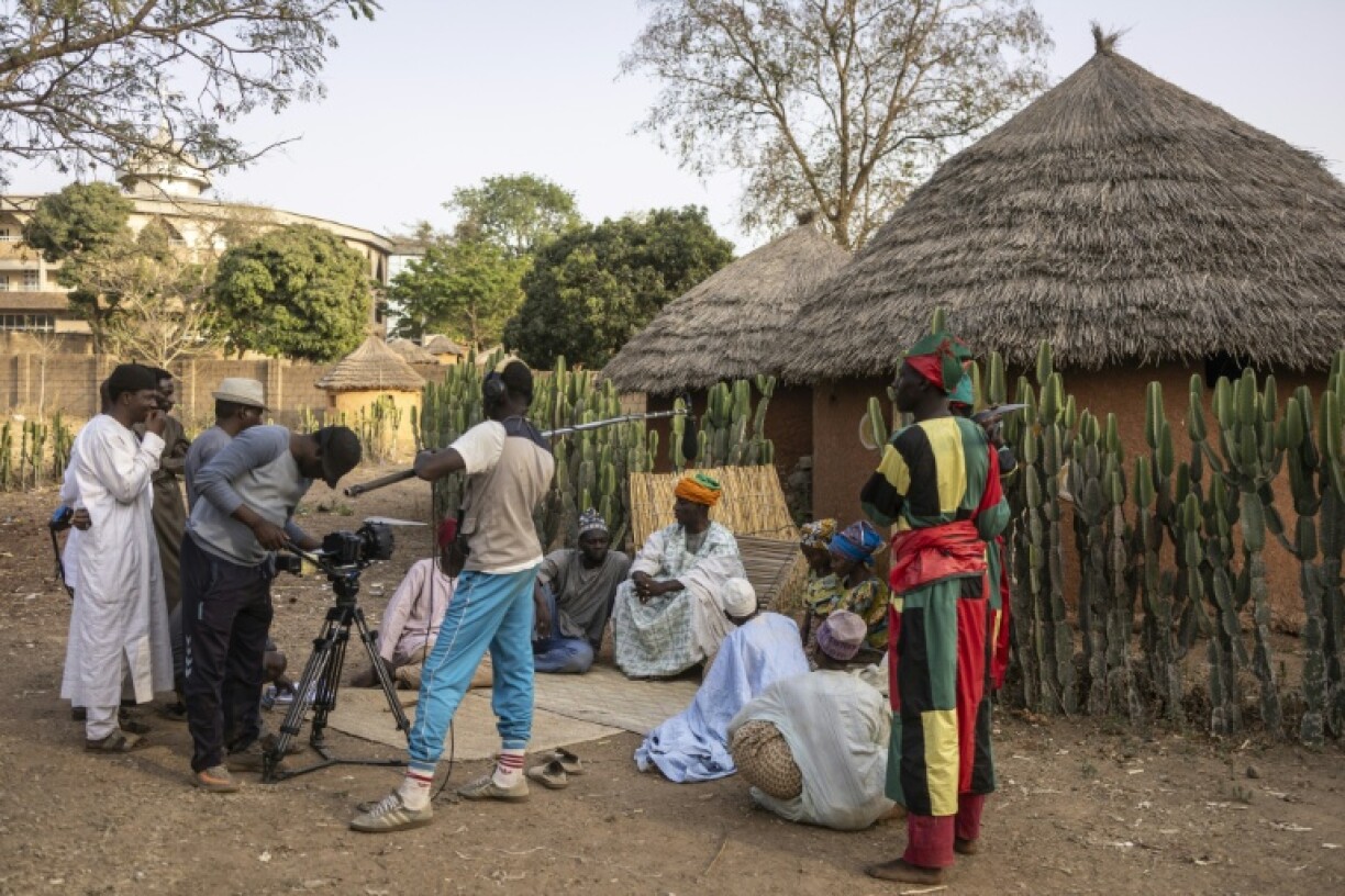 On the set of the Nigerian series 'Yarima' in Jos earlier this year