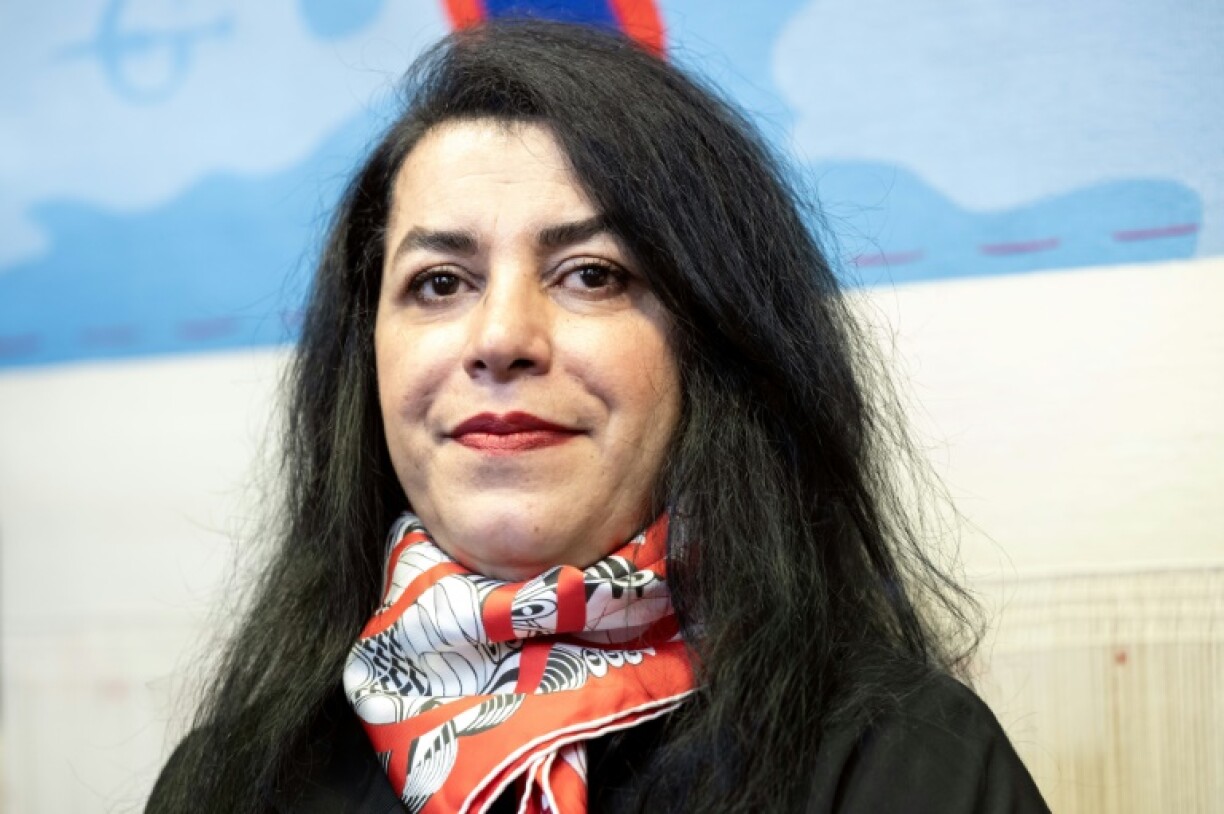 L'artiste franco-iranienne Marjane Satrapi, le 12 mars 2024 à Paris