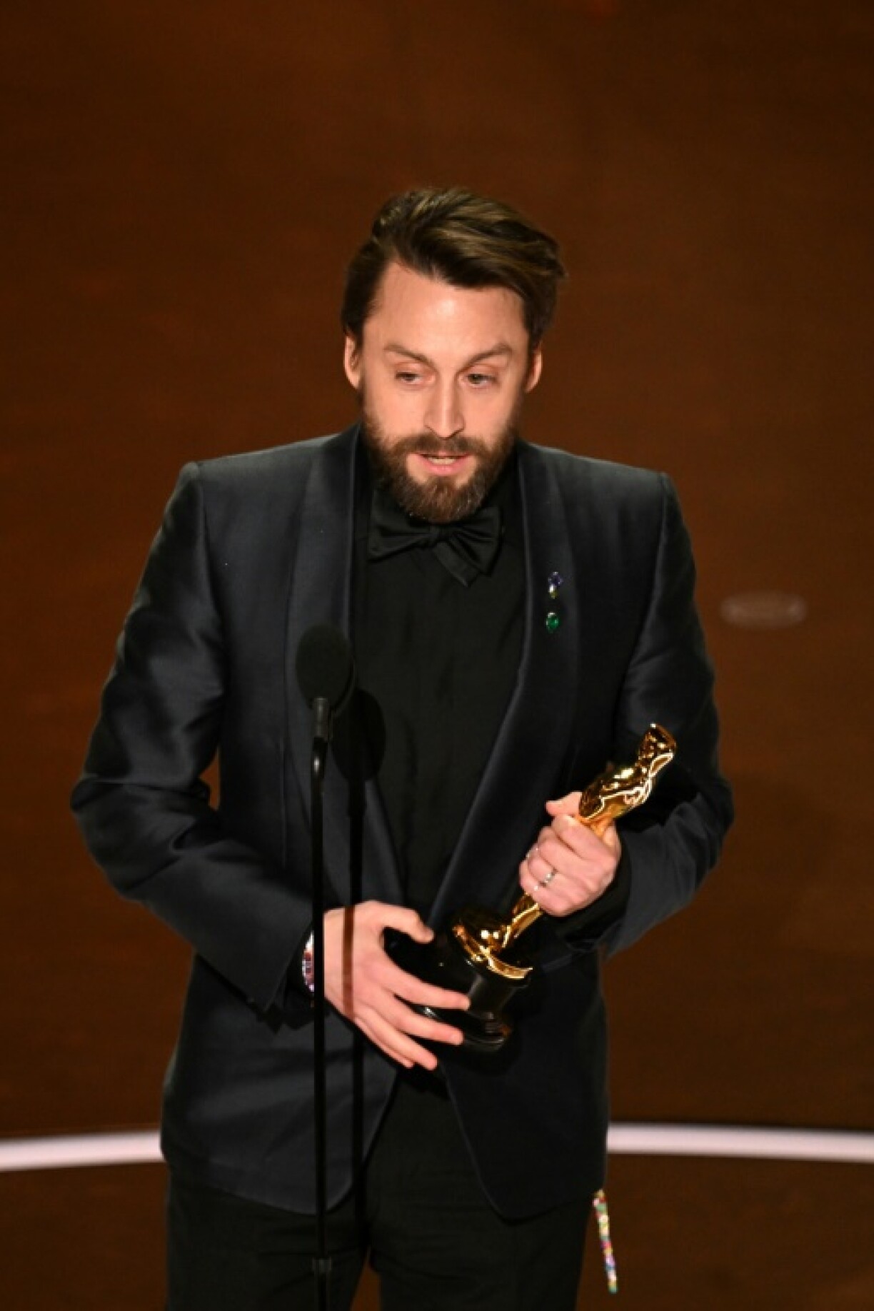Kieran Culkin used his Oscars acceptance speech to talk -- again -- about wanting more kids