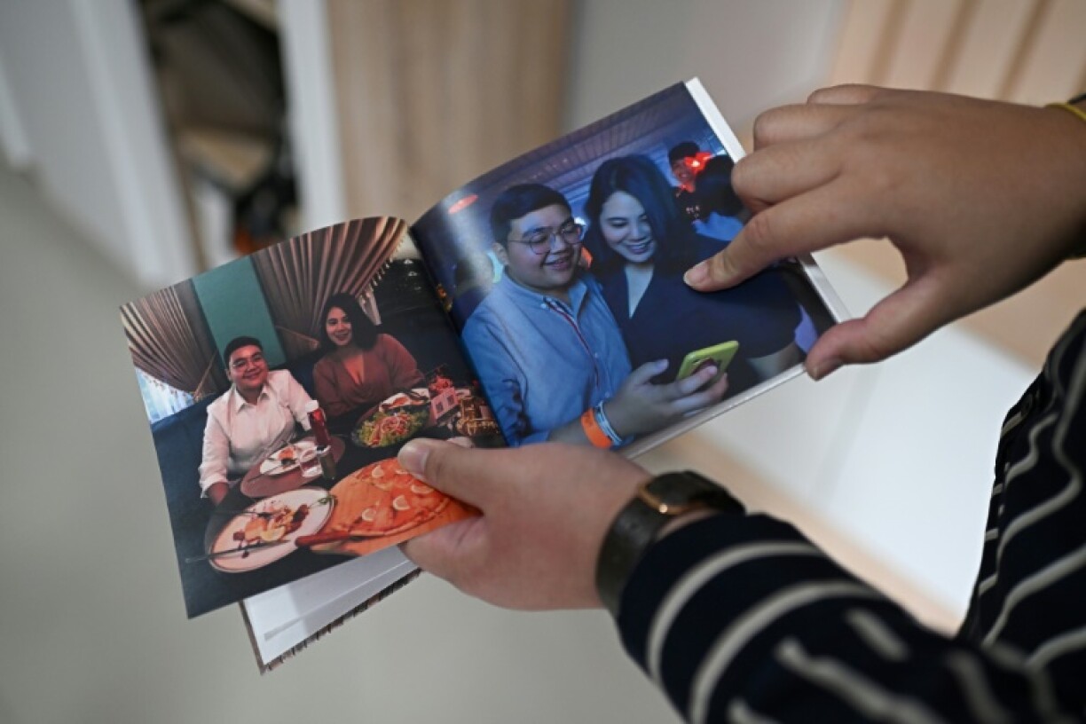 The lesbian couple share a modern, two-storey townhouse in Bangkok's suburbs, but the deed is solely in Fah's name