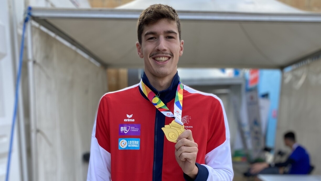 Remi Fabiani et sa médaille d'or