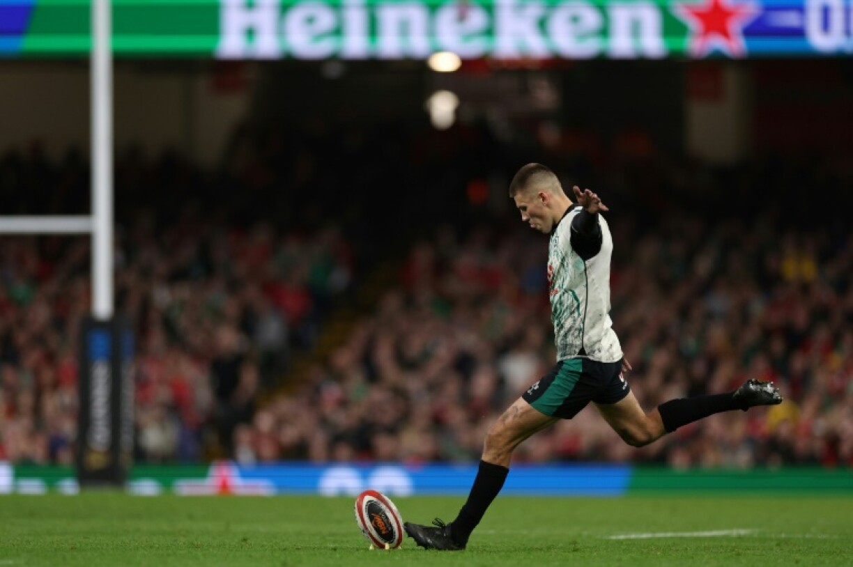 Ireland's Sam Prendergast on target against Wales