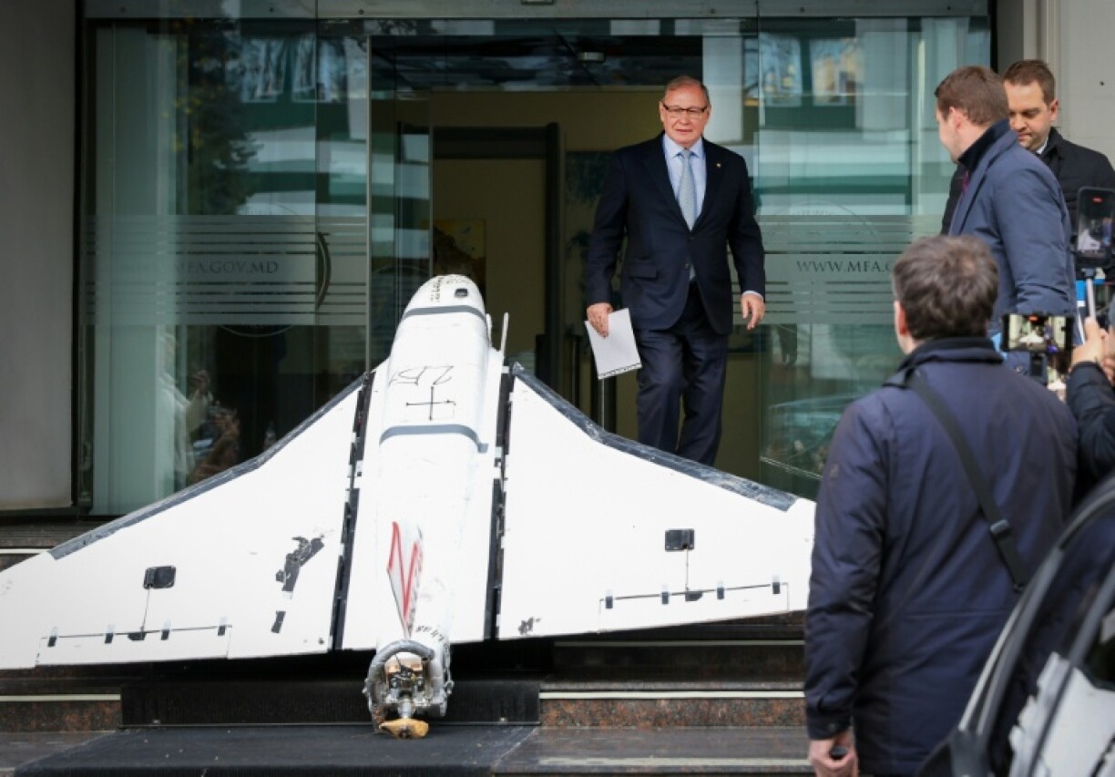 Moldova displayed the drone outside its foreign ministry and summoned Russian ambassador Oleg Ozerov in protest, citing