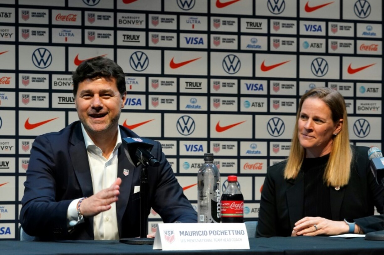 US Soccer President Cindy Parlow Cone, right, has been elected to the FIFA Council