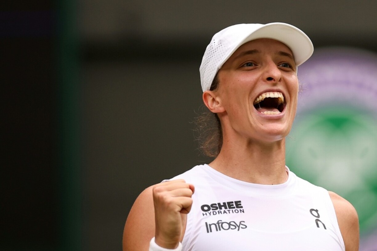 Poland's Iga Swiatek is through to her first Wimbledon semi-final