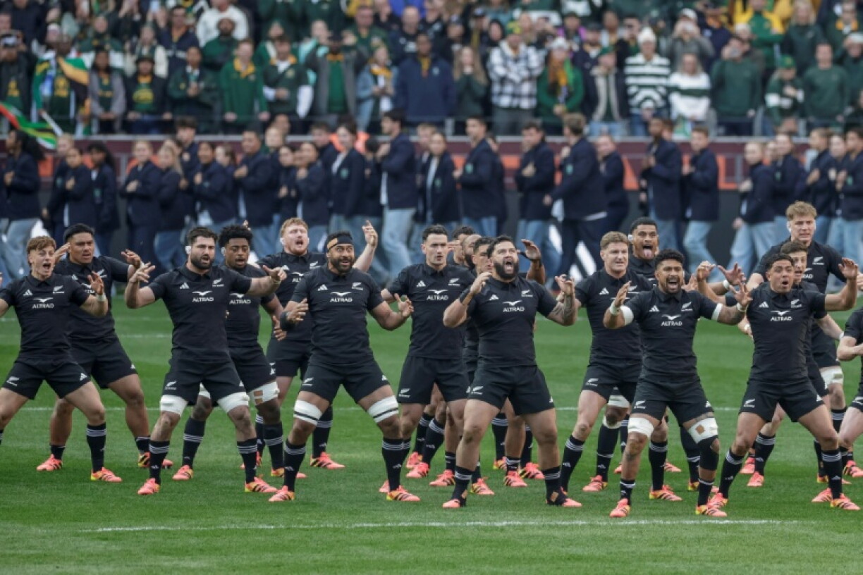New Zealand players perform the Haka