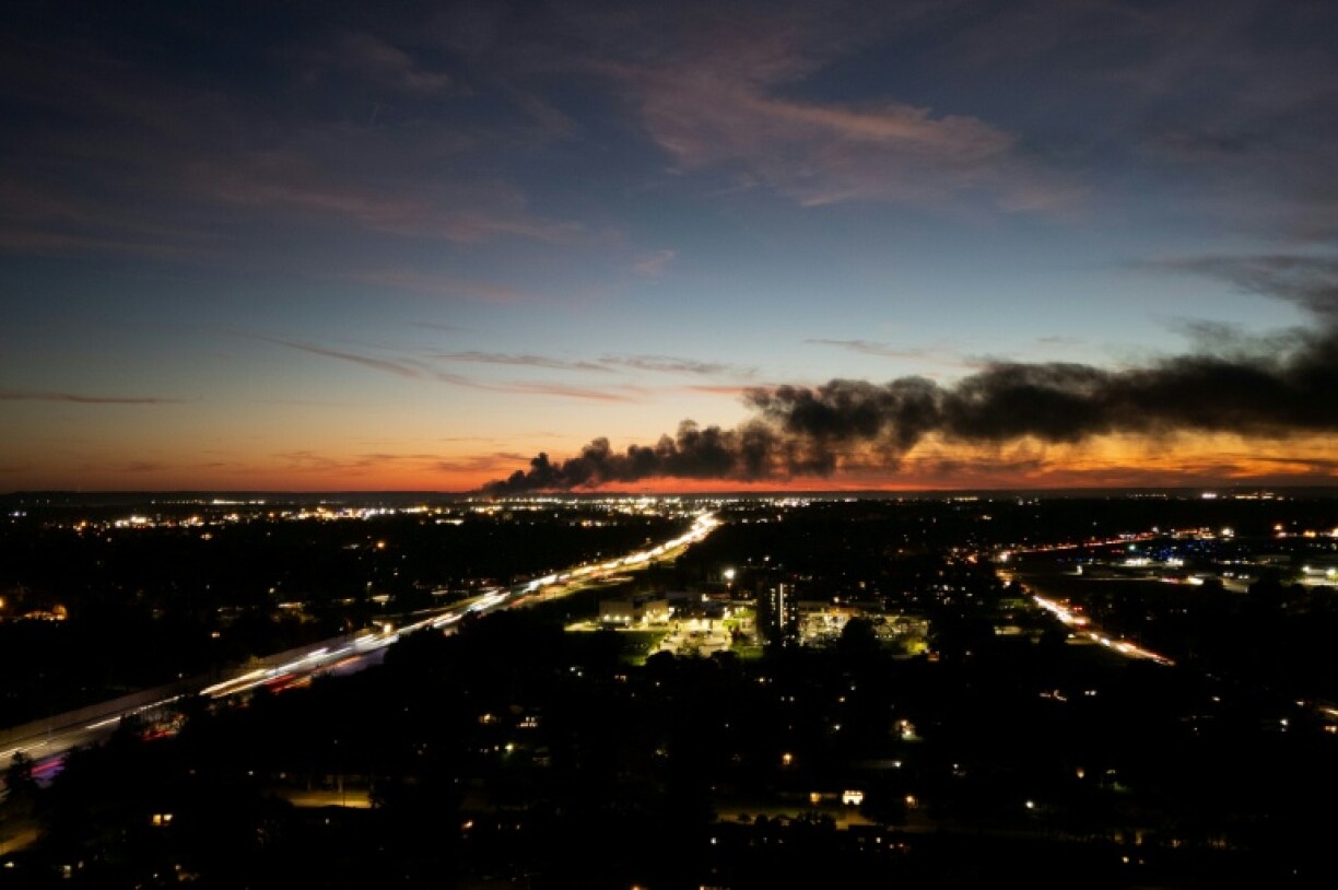 The deadly UPS cargo plane crash left a plume of smoke across the sky