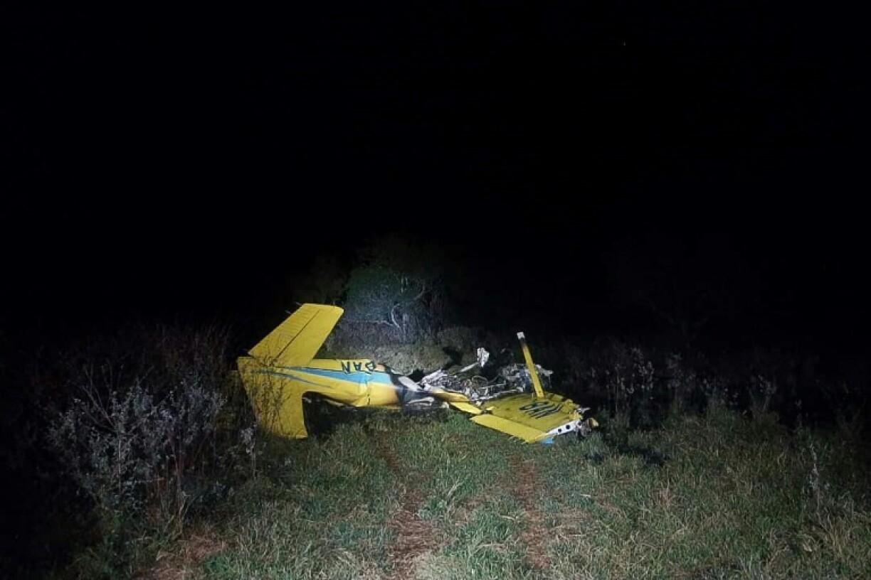 The crash site where Chinese architect Kongjian Yu died with three others
