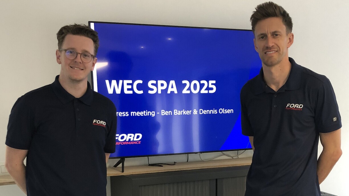 Dennis Olsen a Ben Barker gi fir Ford mat engem Mustang GT3 un den Depart an der FIA WEC.