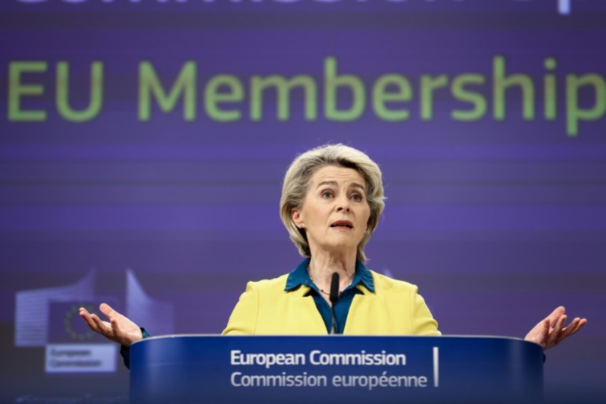 La présidente de la Commission européenne Ursula von der Leyen à Bruxelles le 17 juin 2022