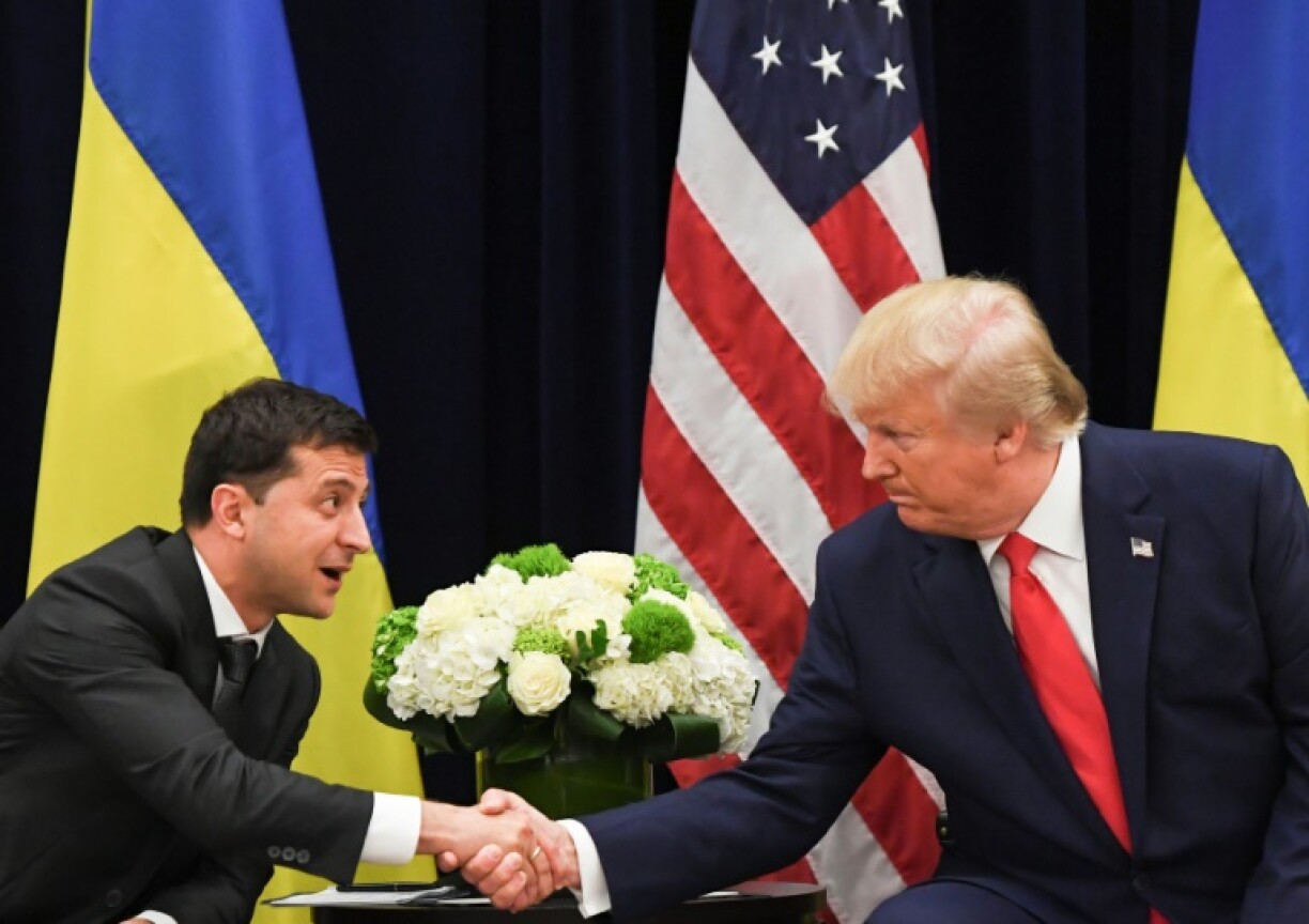 Trump and Zelensky held an awkward meeting in 2019 amid the phone call scandal