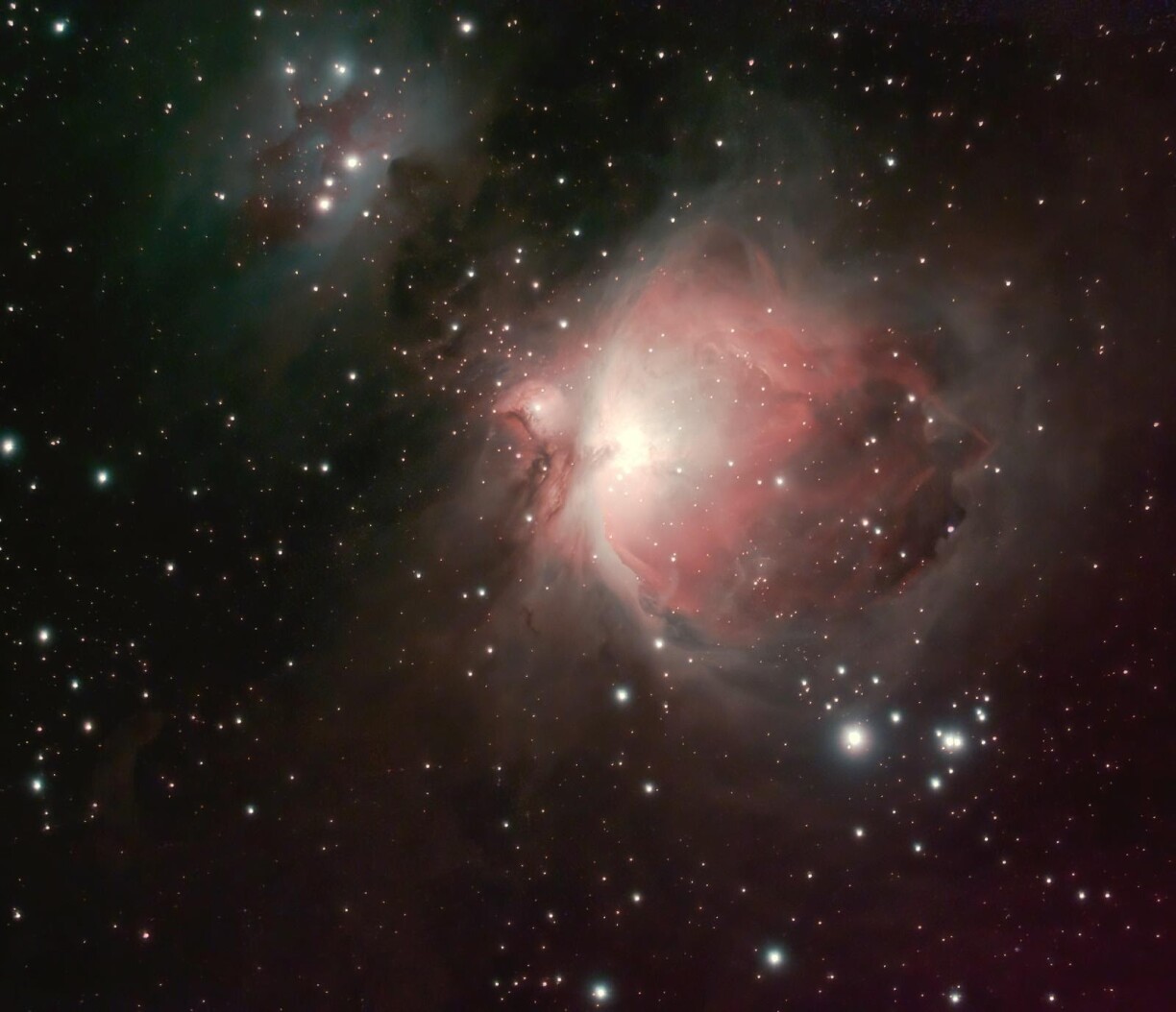 The Orion Nebula and the Running Man Nebula – Credit Adriano Anfuso