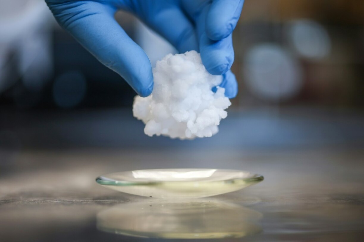 A 'solid refrigerant' used by Barocal at their headquarters in Cambridge