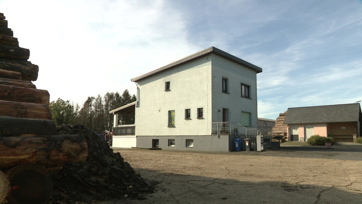 La maison où la fusillade a éclaté samedi matin.