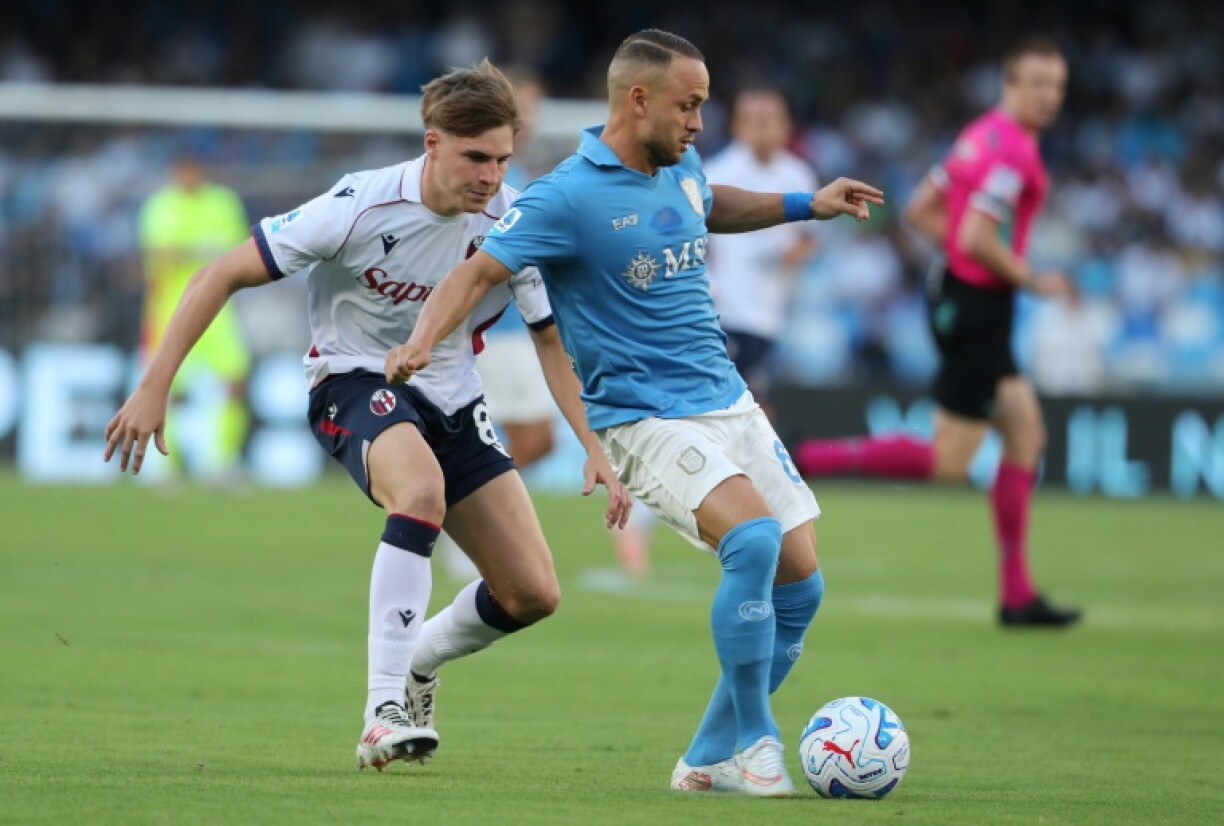 Stanislav Lobotka; le milieu slovaque de Naples au cours du match de Serie A contre Bologne le 13 septembre 2026 au stade Diego-Armando-Maradona à Naples