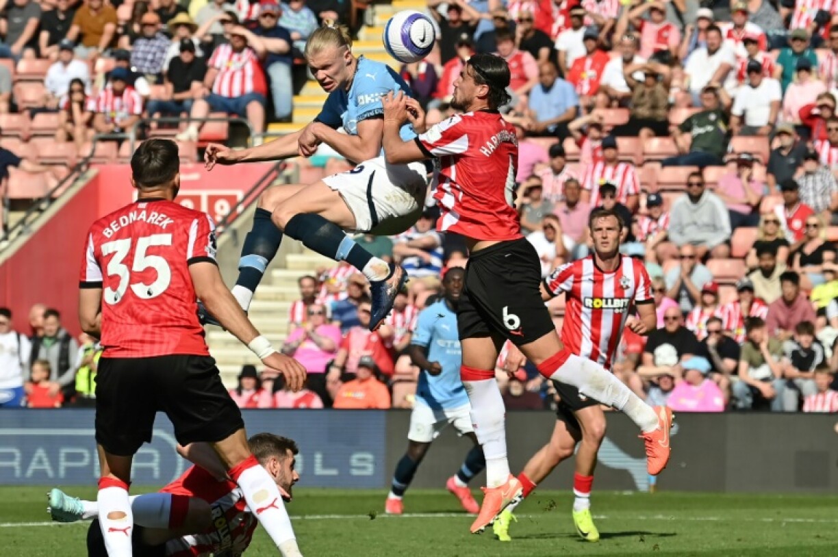 Manchester City's Erling Haaland was left frustrated by Southampton