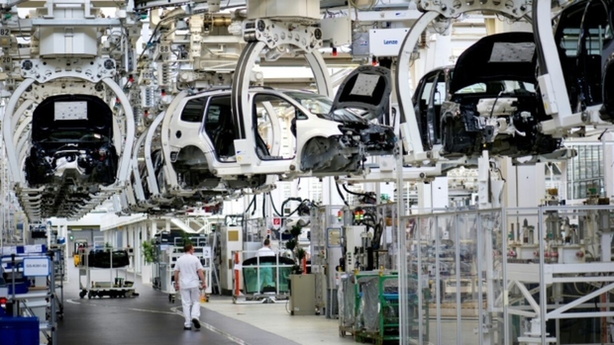 Déi aktuell VW-Fabrik zu Wolfsburg.