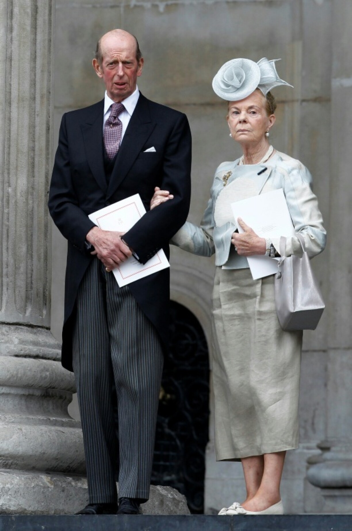 The duchess was married to Edward, Duke of Kent (L), a cousin of Elizabeth II