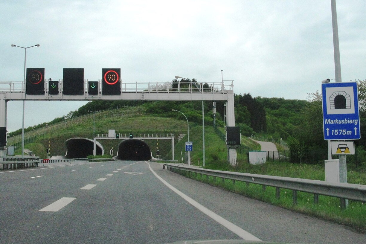 Le tunnel Markusbierg.