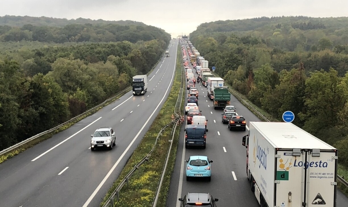 Une journée comme les autres aux abords de la frontière luxembourgeoise.