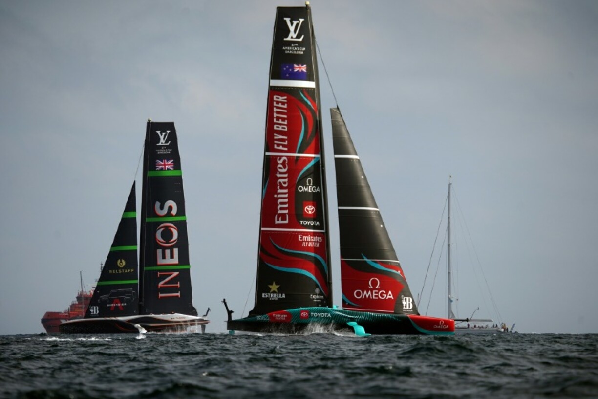 Emirates Team New Zealand defeated Ineos Britannia to retain the America's Cup in Barcelona last year