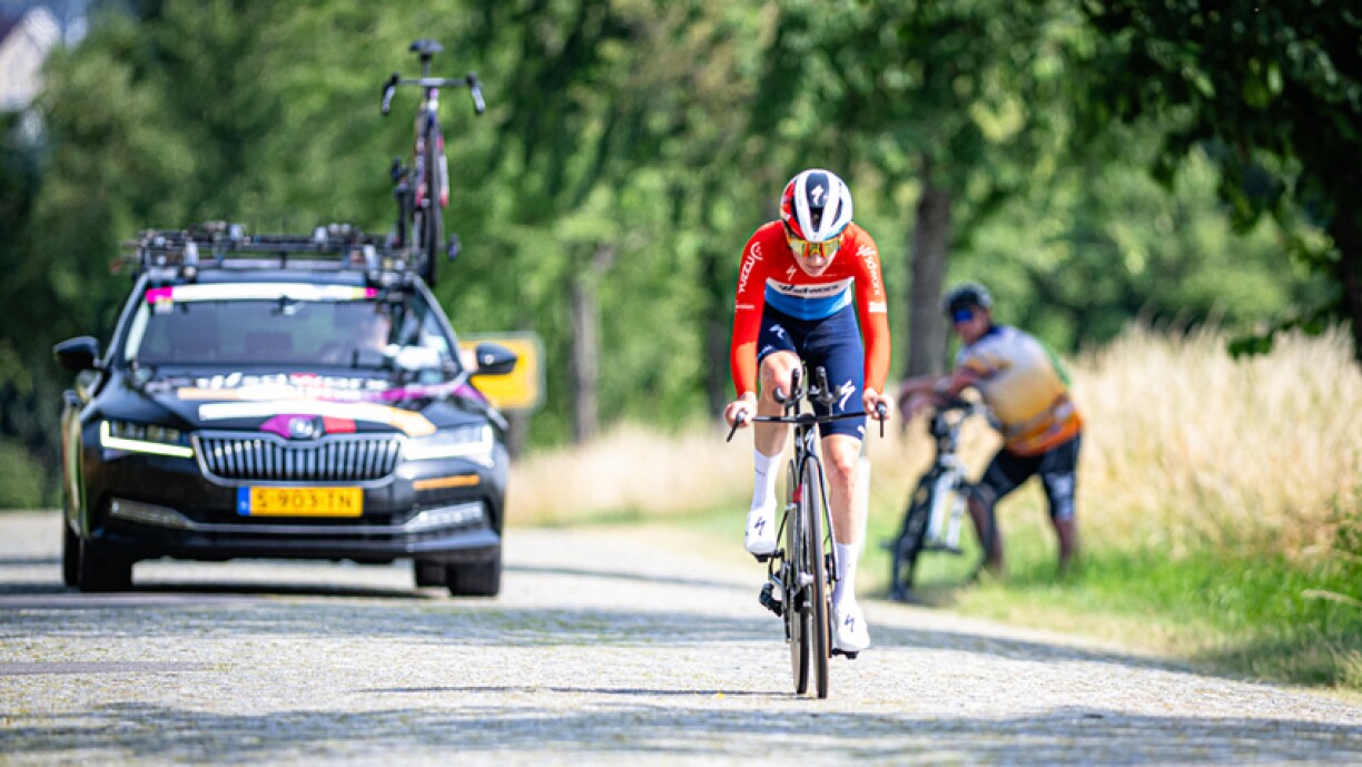 D'Christine Majerus um Zäitfuervëlo