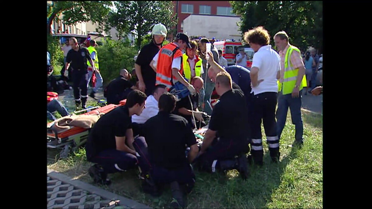 Capture d'écran du journal télévisé de RTL Télé du 14 juillet 2006