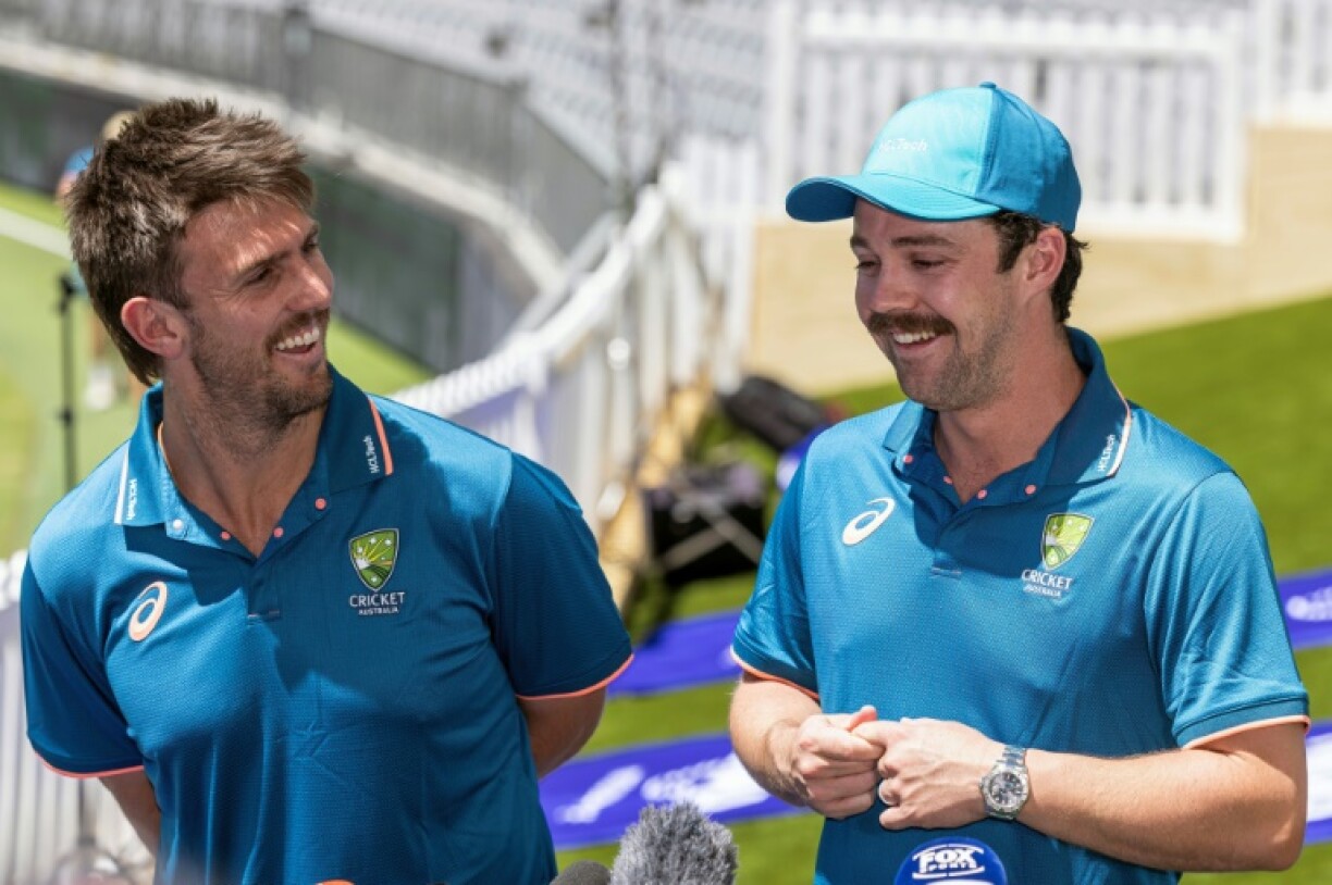 Mitchell Marsh (L) and Travis Head (R) will open the batting in the T20 series against South Africa