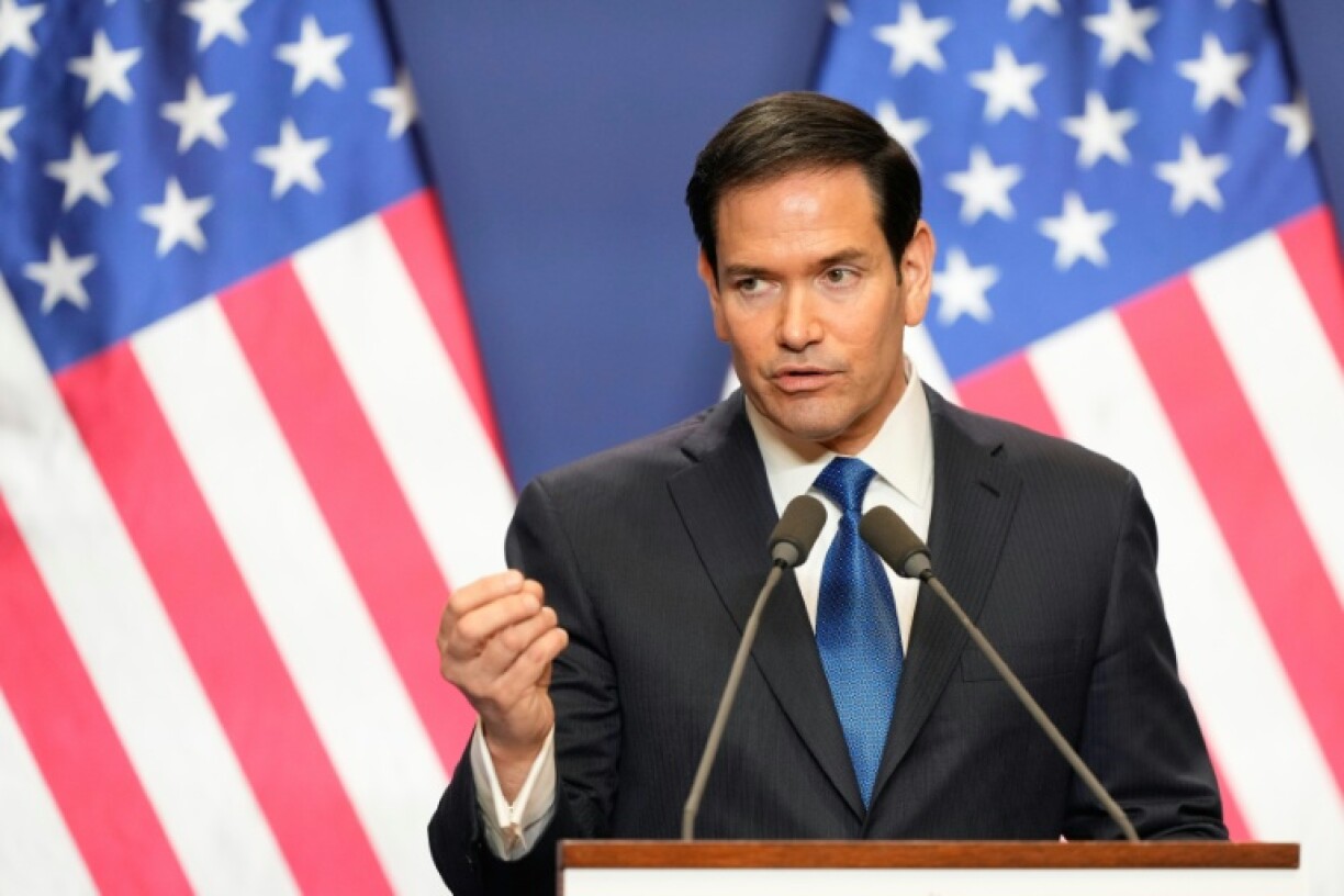 Le chef de la diplomatie américaine Marco Rubio le 16 février 2026 à Budapest