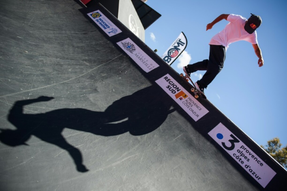 Vincent Matheron s'entraîne pour les JO de Tokyo au bowl du Prado à Marseille, le 24 juin 2021
