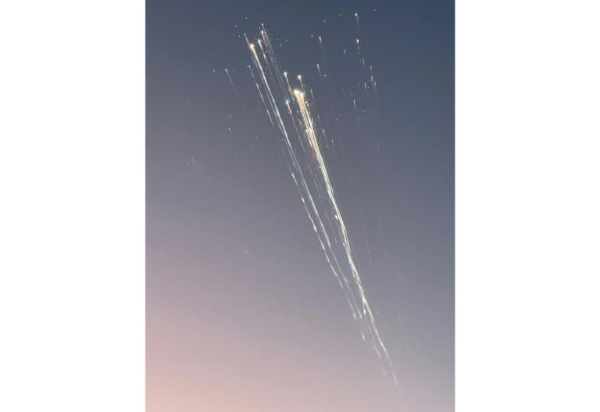 In this handout image courtesy of Greg Blee, debris from the SpaceX Starship is seen in the sky near Providenciales, Turks and Caicos on January 16, 2025