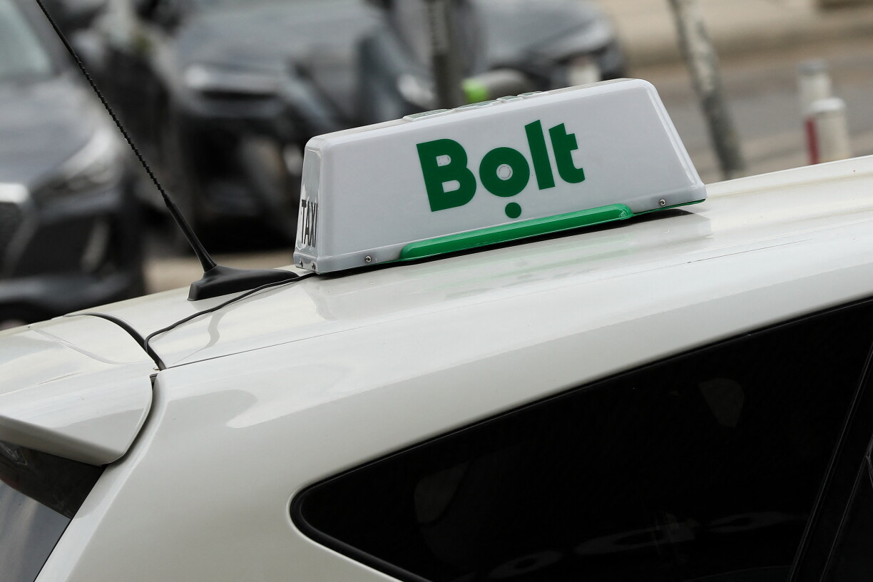 Symbolbild vun engem Bolt-Taxi