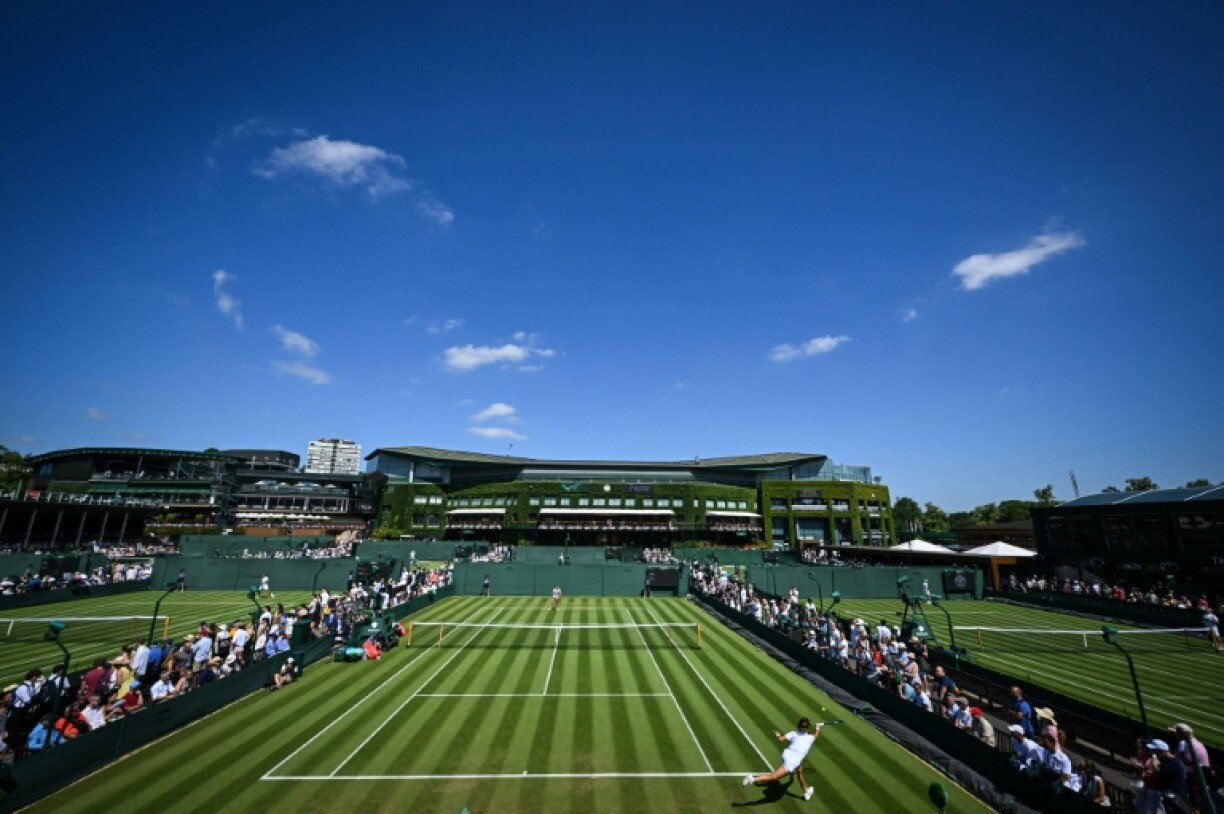 The sun beats down on the first day of the 2025 Wimbledon Championships in London