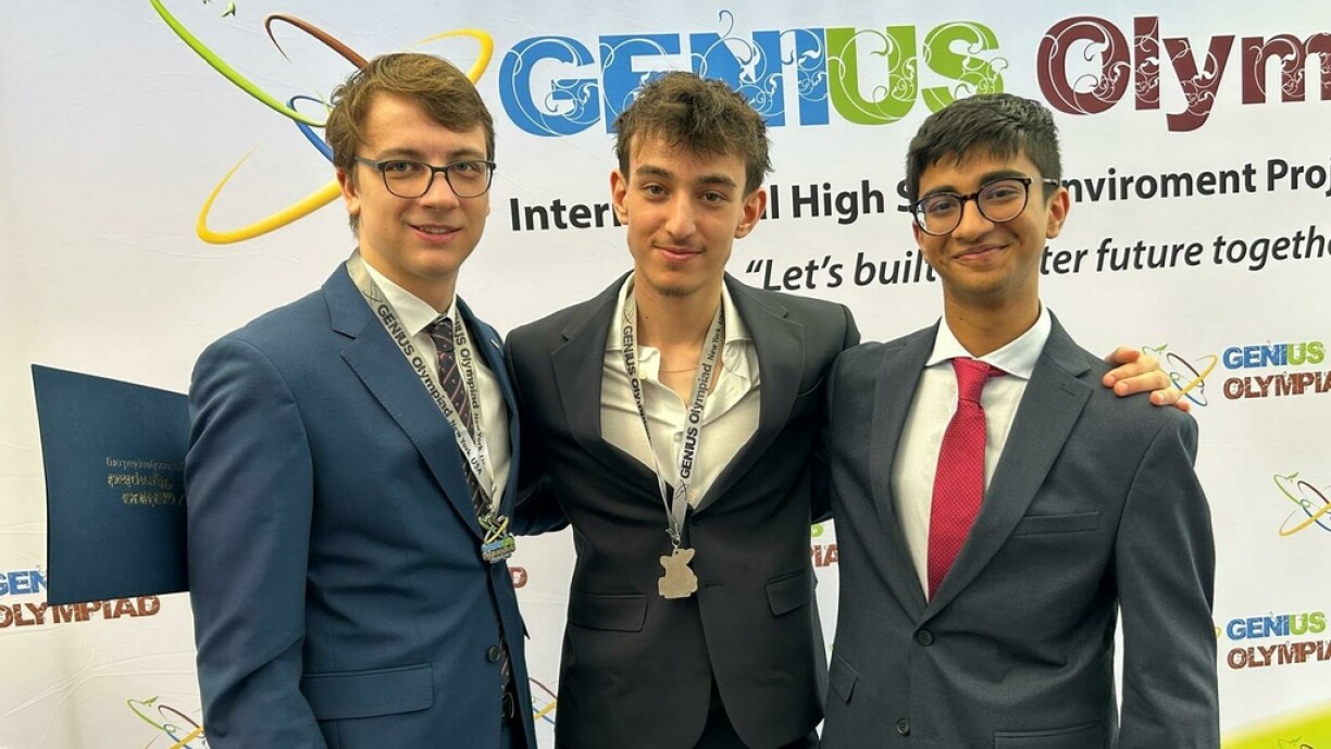 Johann, Ido, and Tanay (left to right)