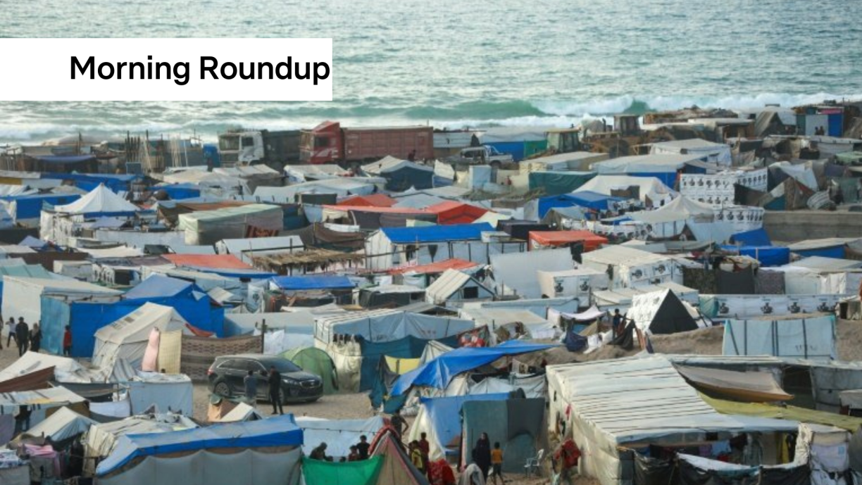 A displacement camp in central Gaza's Deir el-Balah / © AFP