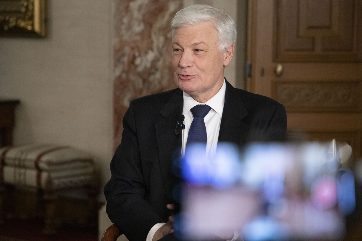 Claude Wiseler during the 2025 New Year's interview on 6 January 2025.