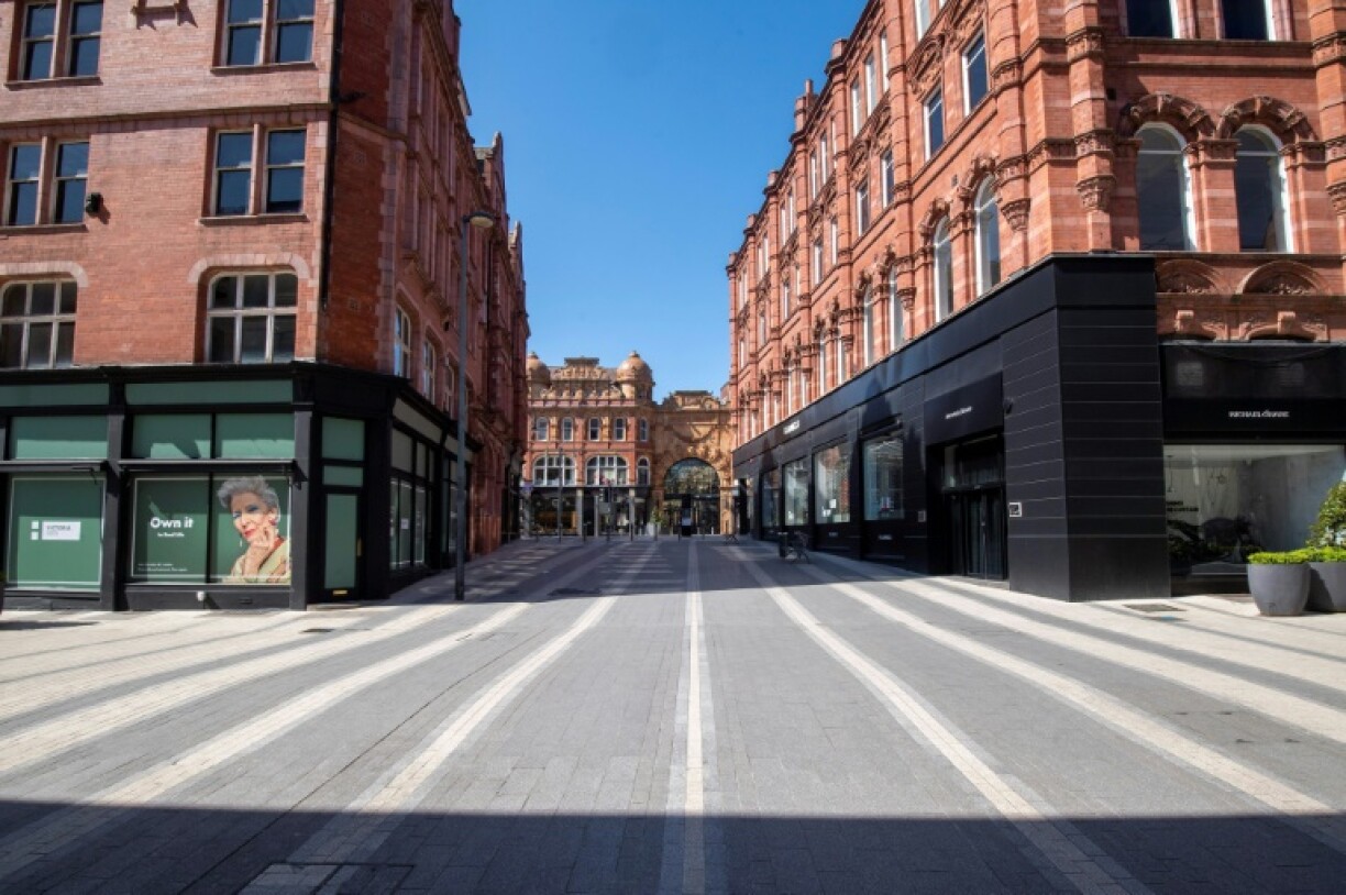 Deserted streets in Leeds during the first lockdown in the spring of 2020.
