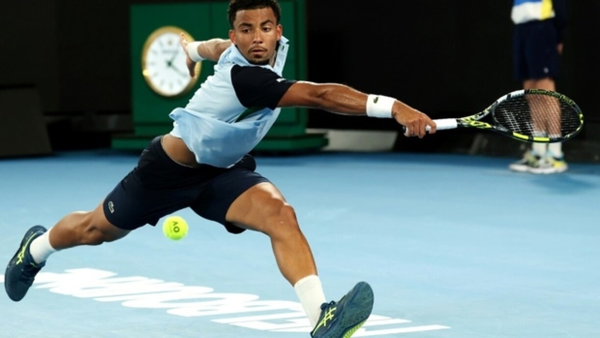 Arthur Fils lors de son match contre Otto Virtanen lors du premier tour de l'Open d'Australie de tennis.