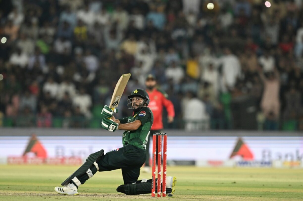 Mohammad Haris hammered seven sixes and eight fours in his unbeaten 107 which marked his maiden century for Pakistan