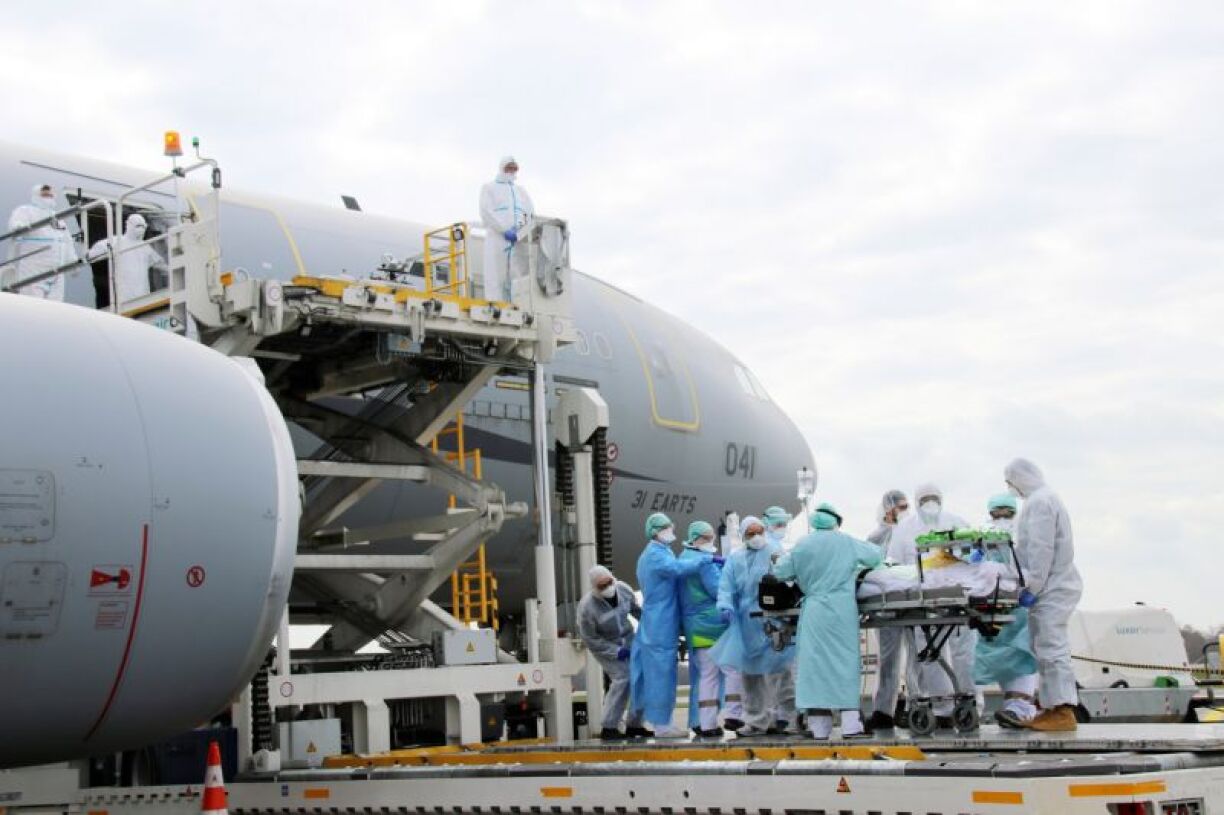 Transfert de patients du Grand Est vers les hôpitaux luxembourgeois le 3 avril 2020