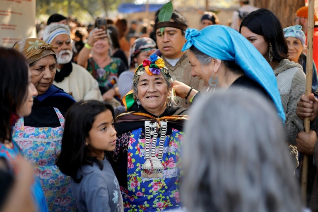 Mapuche Indigenous leaders conducted an ancestral ceremony of the Anasazi culture