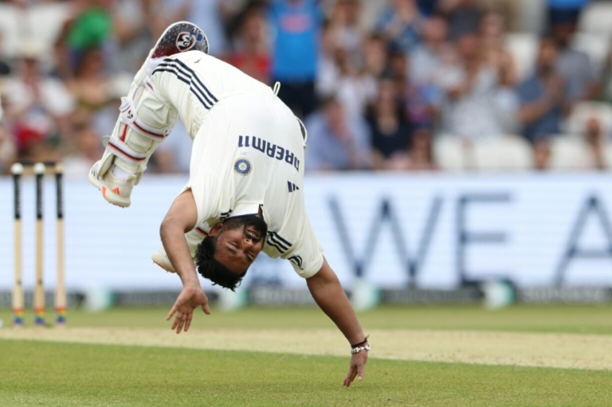 India's Rishabh Pant celebrates his century against England in the first Test at Headingley