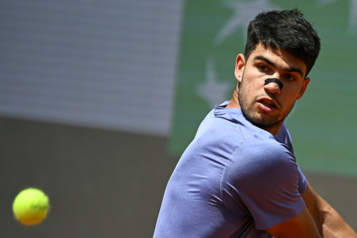 Carlos Alcaraz returned to action with a win over Dusan Lajovic at the Italian Open