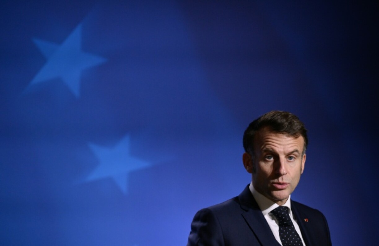 Le président français Emmanuel Macron à Bruxelles le 19 décembre 2025
