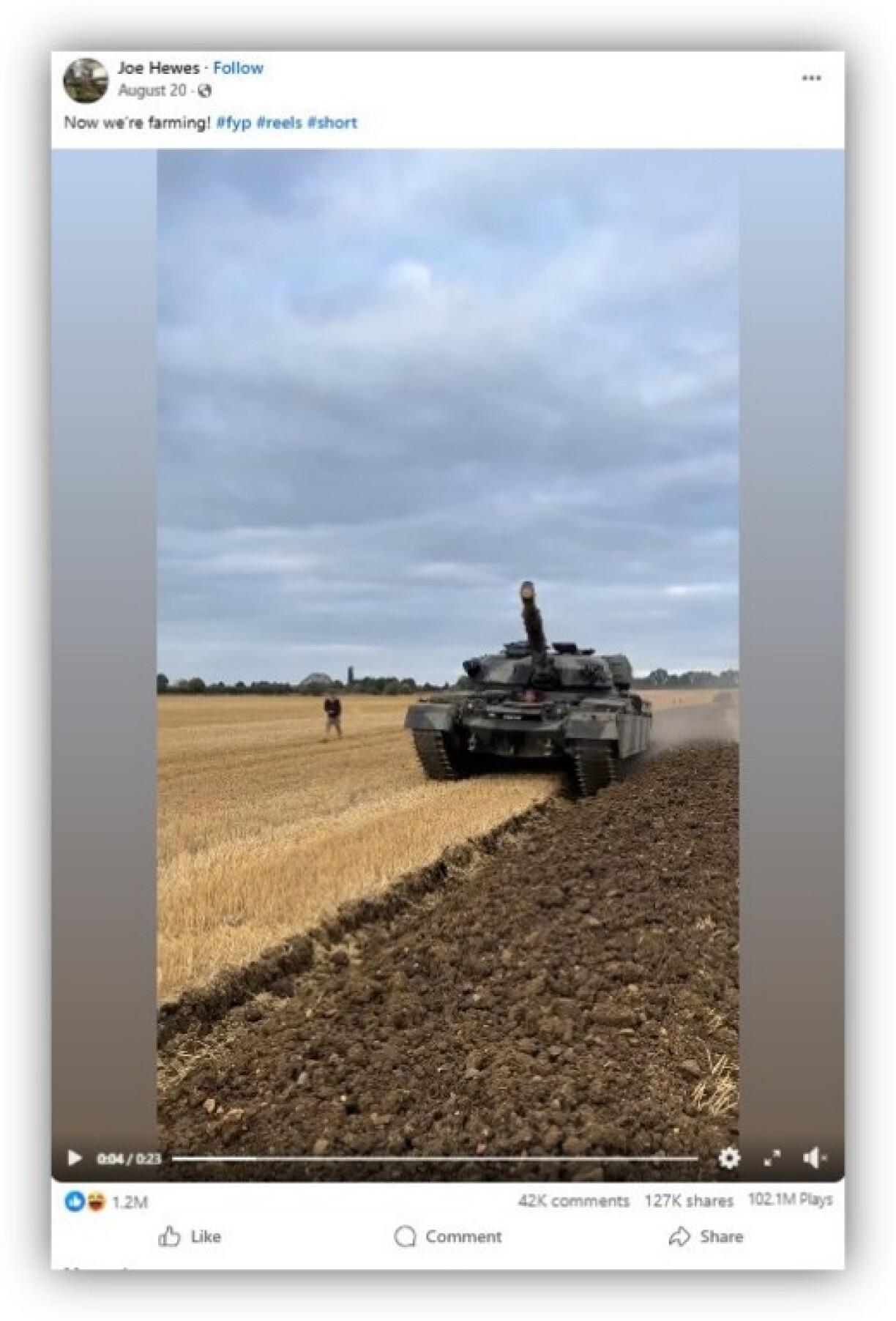 Screenshot from Facebook taken December 9, 2025