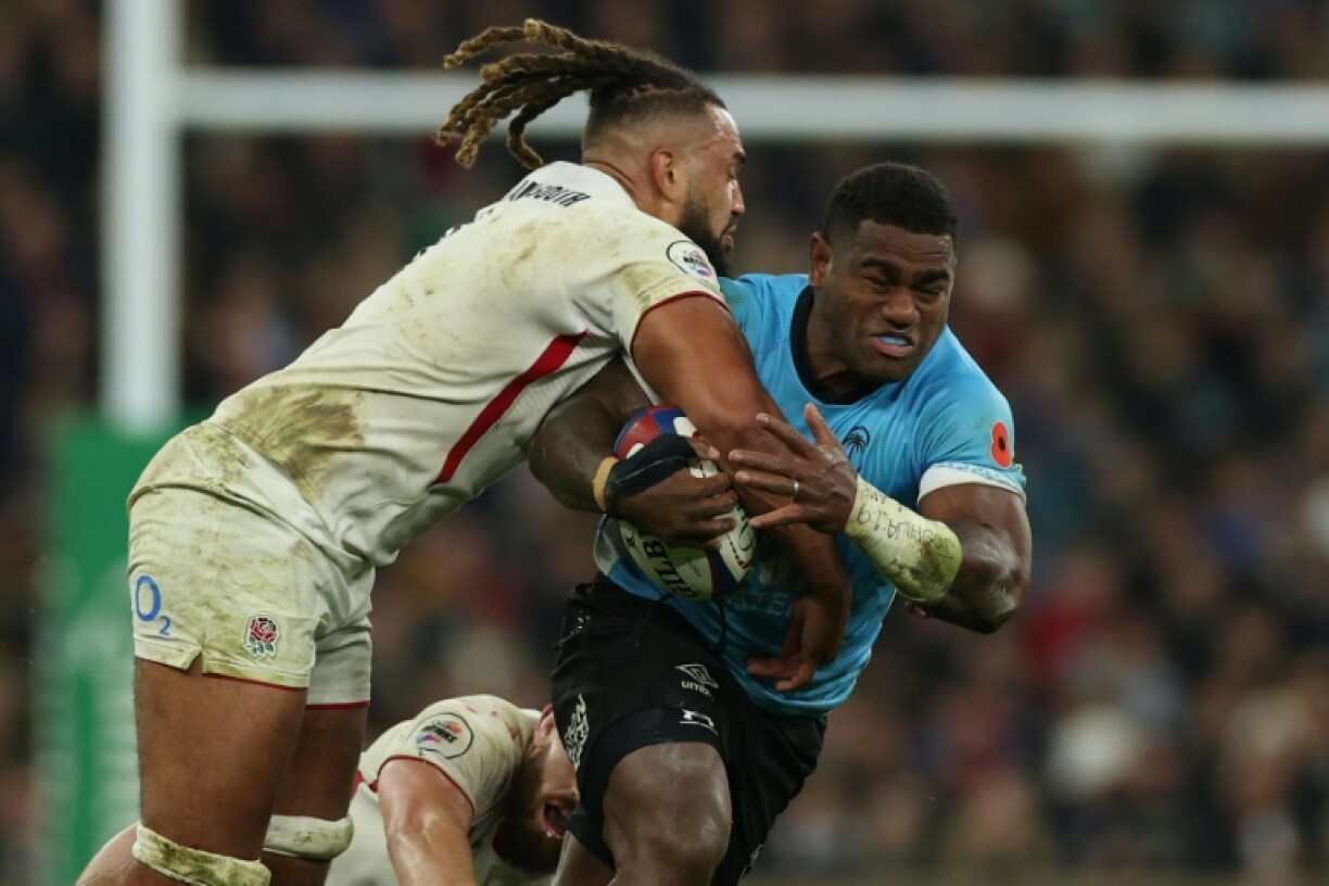 Josua Tuisova (R) is with his third French club after spells with Toulon, Lyon and now Racing 92