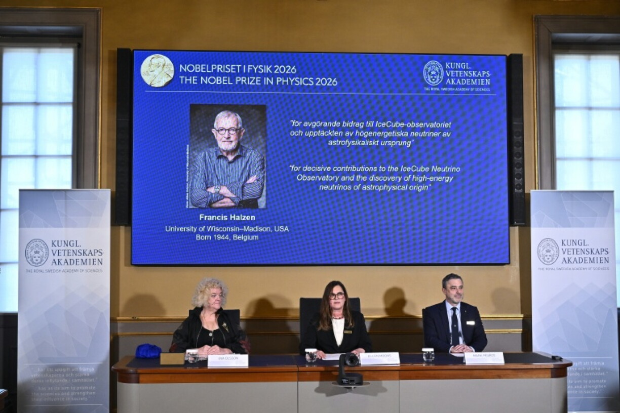 The Swedish academy commended Francis Halzen's work on high-energy neutrinos