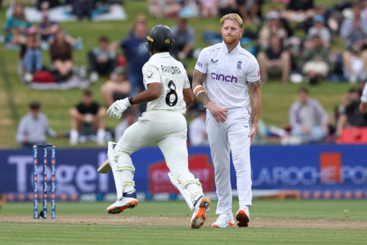 England’s Ben Stokes grabs his hamstring on day three of the third Test