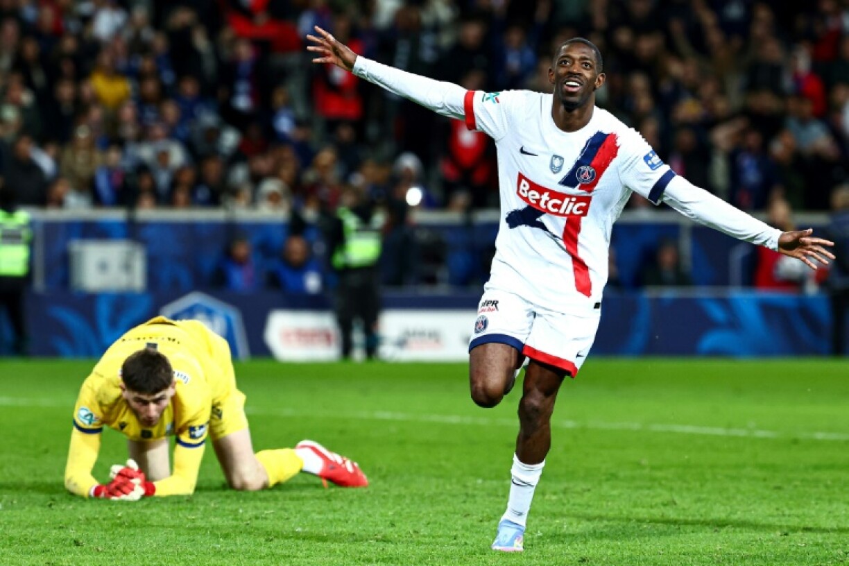 Ousmane Dembele scored twice as Paris Saint-Germain fought back to beat Dunkerque 4-2 in their French Cup semi-final on Tuesday