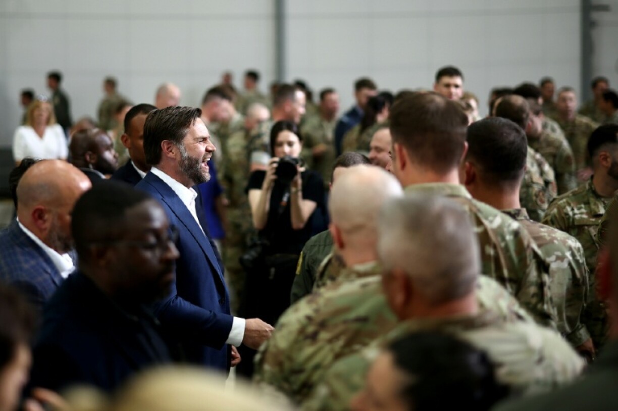 JD Vance addresses troops at Britain's Fairford air force base